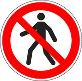 Mini picto voetgangers verboden, 54 stuks, 15 x 15 mm