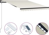 Everest Luifel uittrekbaar met windsensor en LED 300x250 cm crème