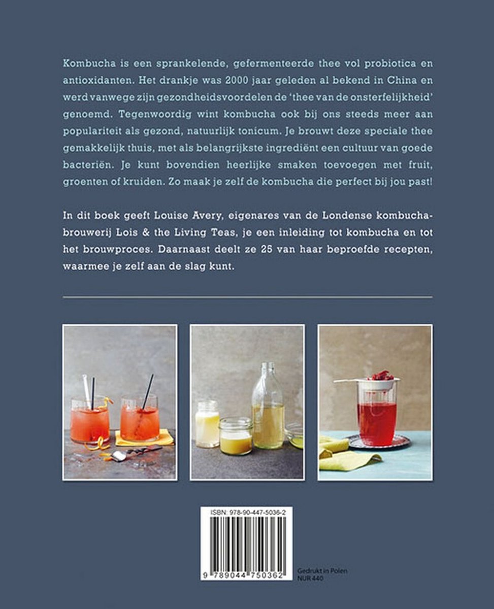 Kombucha zelf maken - back cover