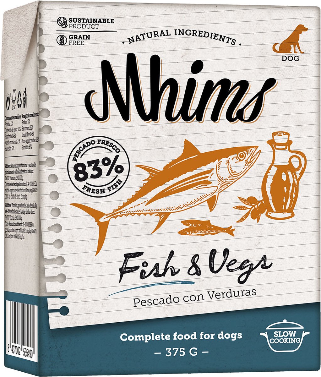 Mhims Dog Fish & Vegs 375 g