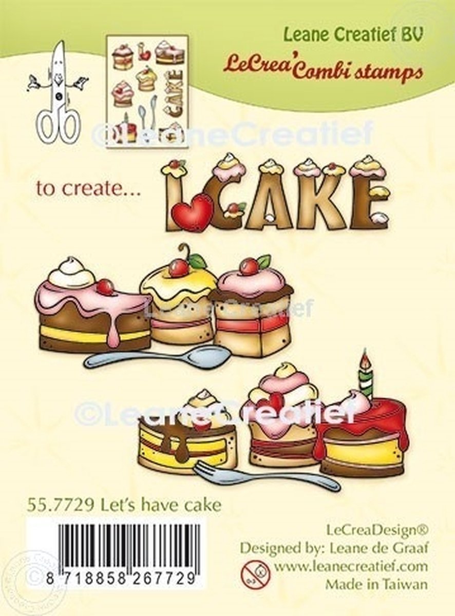 LeCrea - Clear stamp combi Gebak 55.7729 (01-22)
