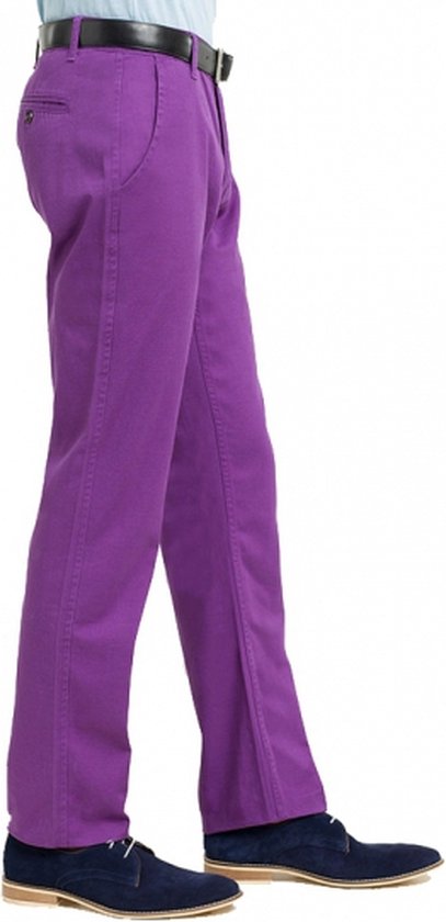 Paarse katoenen lange broek heren 30-32 | bol.com