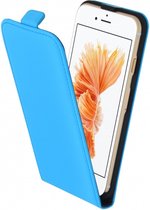 Apple iPhone 8 Hoesje - Mobiparts - Premium Serie - Kunstlederen Flipcase - Light Blue - Hoesje Geschikt Voor Apple iPhone 8