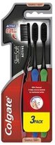 Colgate Slim Soft Charcoal Active Carbon Toothbrush 3 P