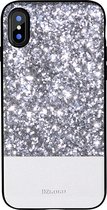 Apple iPhone X/10 Hoesje - Mobigear - Glitter Serie - Hard Kunststof Backcover - Zilver - Hoesje Geschikt Voor Apple iPhone X/10