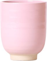 Kolibri Home | Glazed bloempot - Roze keramieken sierpot met glans  - potmaat Ø9cm