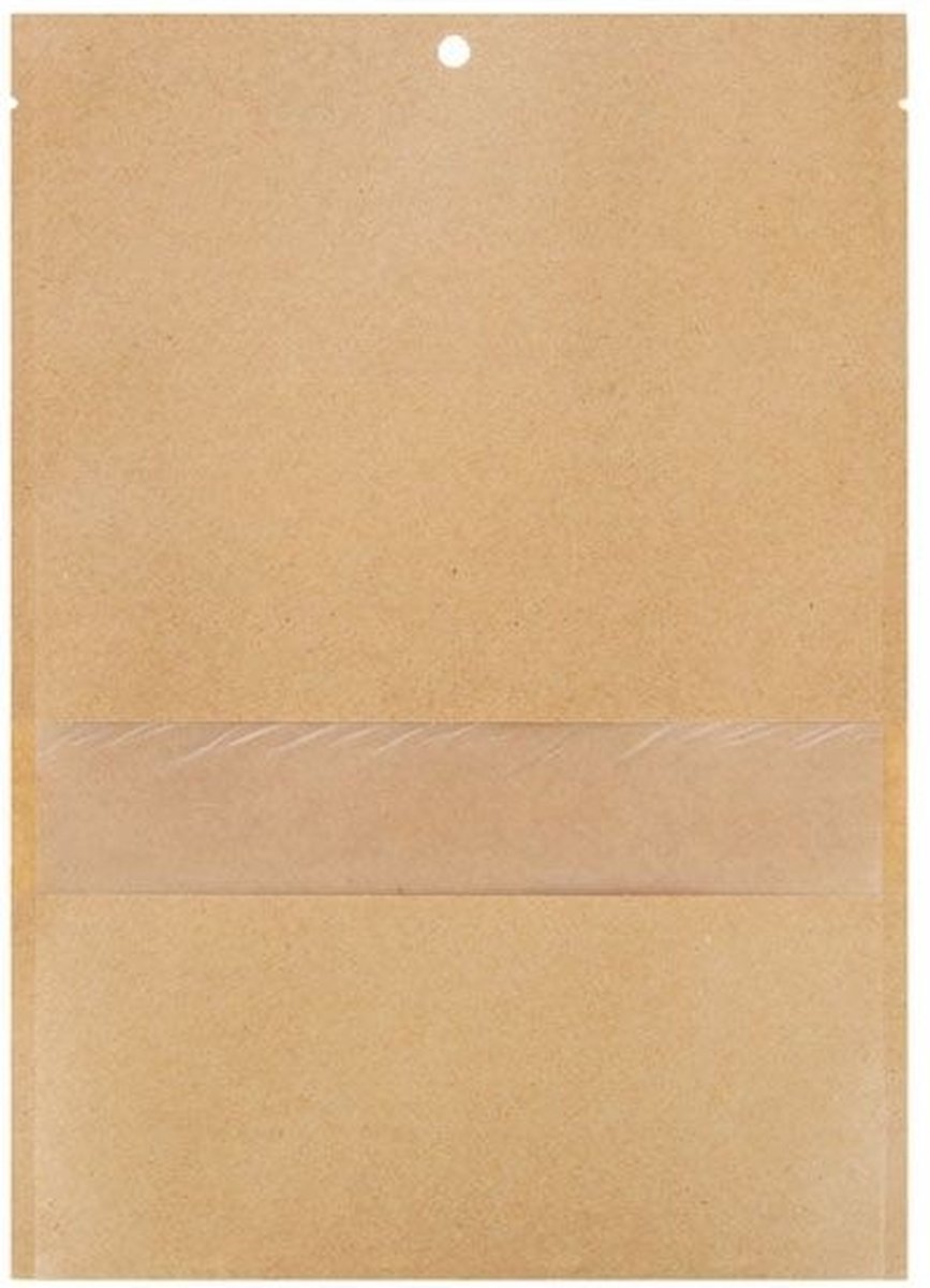 Kraftzakjes met Venster 98x114 mm - 100 st