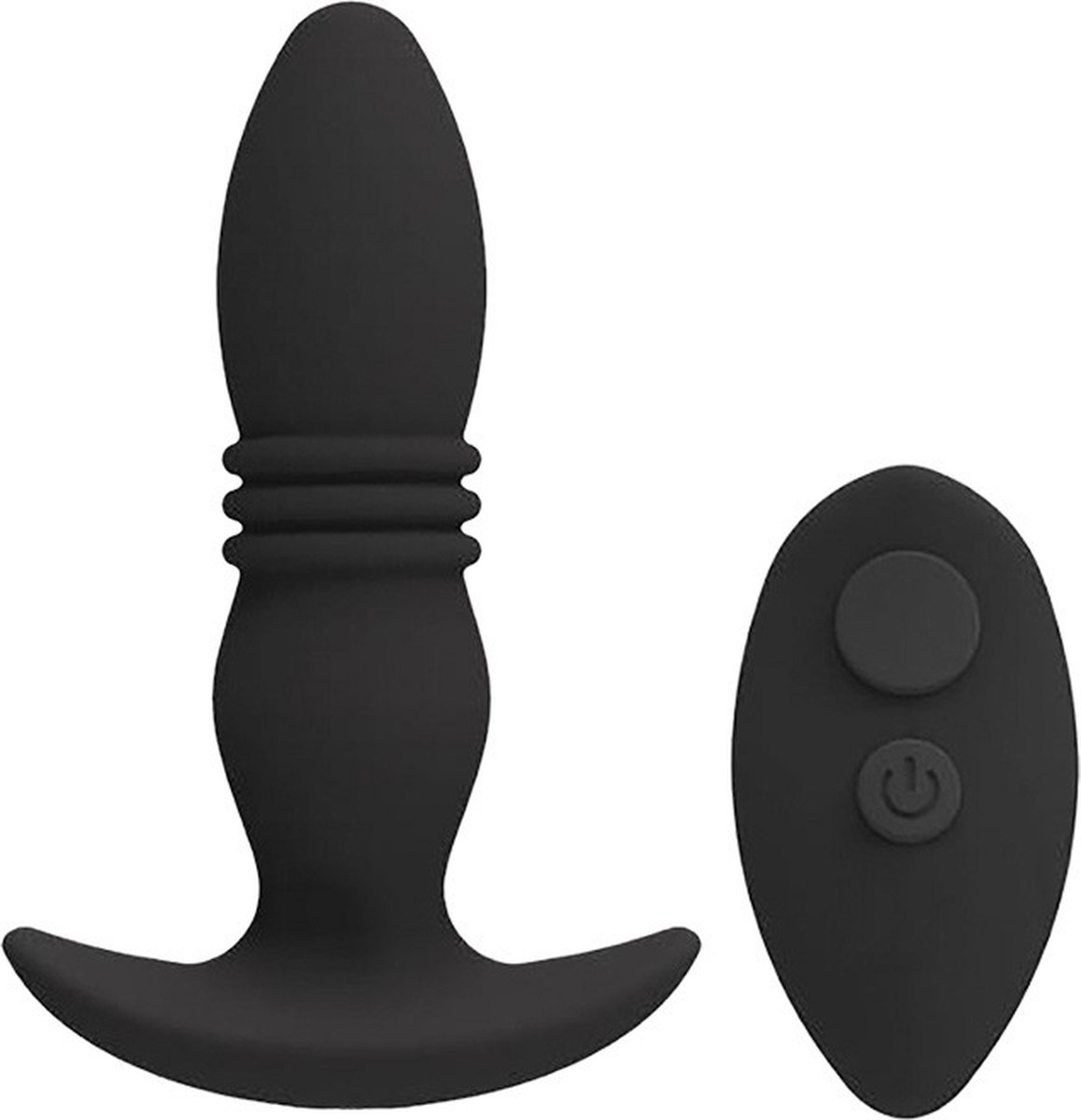 Goedkoopste Doc Johnson Rise - Siliconen Anaal Plug met Afstandsbediening black