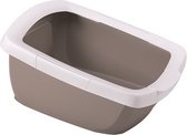 Imac Kattenbak Funny 62 X 49,5 Cm Taupe/wit