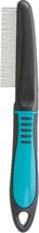 Trixie Vlooienkam Combi 21 Cm Rubber/staal Grijs/blauw