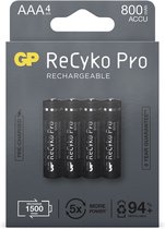 GP Recyko Gp Oplaadbaar Batterij Pro Aaa A4 800mah