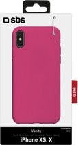 Apple iPhone Xs Hoesje - SBS - Vanity Serie - TPU Backcover - Roze - Hoesje Geschikt Voor Apple iPhone Xs