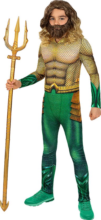 FUNIDELIA Aquaman kostuum voor jongens - Maat: 122 - 134 cm - Goud