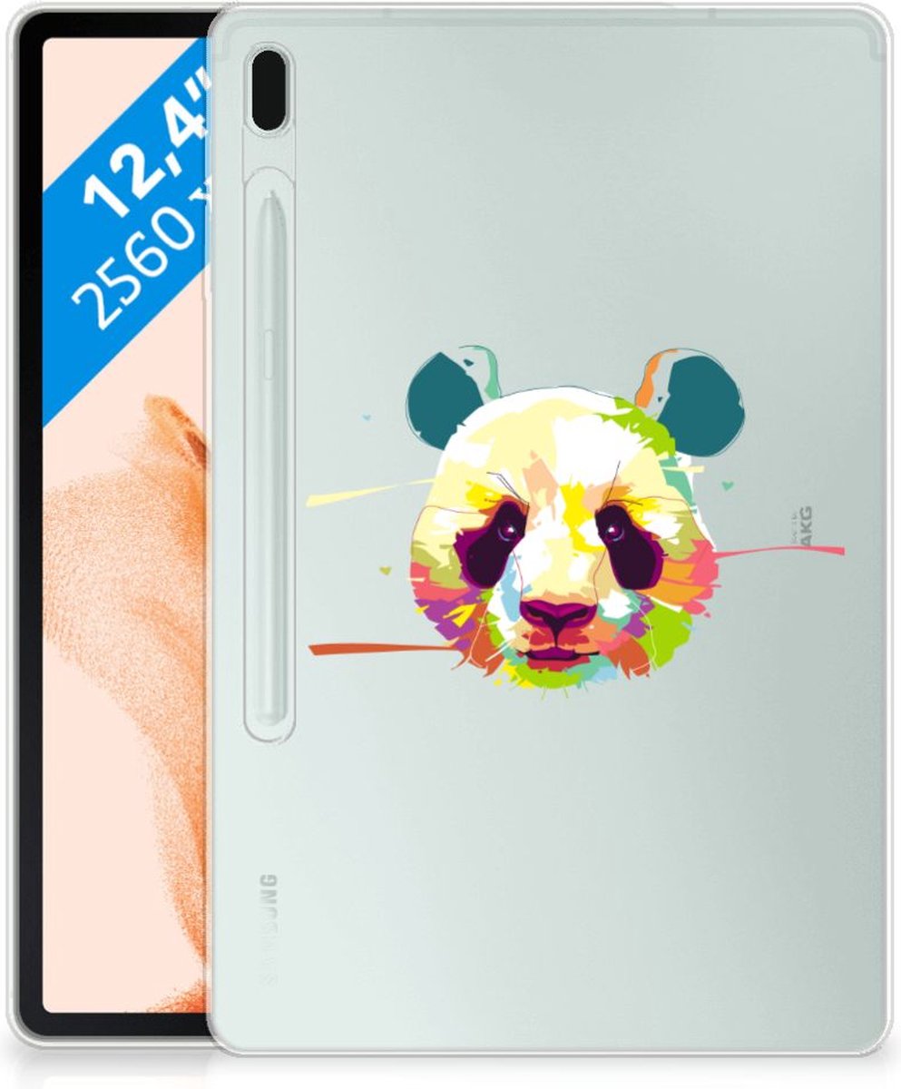 Samsung Galaxy Tab S7FE Tablet Back Cover Panda Color