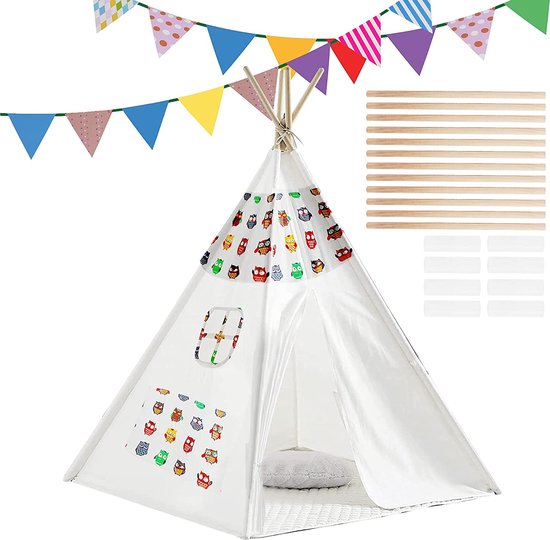 Nukido Kinder Tipi - Montessori-Stijl Tent - De Ideale Speeltent voor Kinderkamers en Tuinen