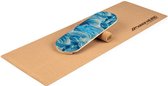 Indoorboard Classic balance board + mat + rol hout/kurk rood