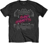 Ed Sheeran Heren Tshirt -S- Bad Habits Zwart