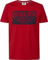 Petrol Industries - Heren Artwork T-shirt - Rood - Maat M