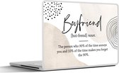 Laptop sticker - 15.6 inch - Woordenboek - Relatie - Quote