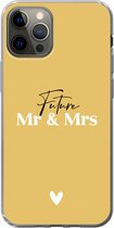 Telefoonhoesje Geschikt voor iPhone 13 Pro hoesje - 'Future Mr & Mrs' - Trouwen - Spreuken - Quotes - Siliconen Telefoonhoesje