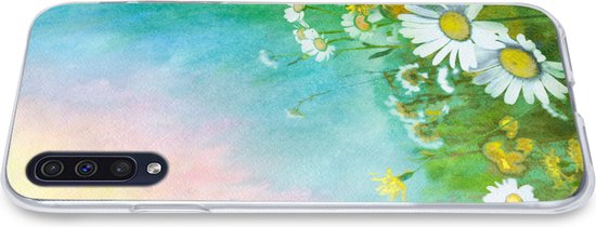 Coque Samsung Galaxy A50 - Marguerite - Soleil - Été - Siliconen - Noël - Cadeaux - Cadeaux chaussures