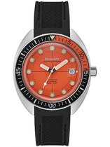 Bulova Devil Diver Oceanographer 96B350 Horloge - Rubber - Zwart - Ø 40 mm