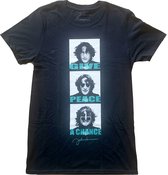 John Lennon Heren Tshirt -S- GPAC Stack Zwart