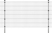 Decoways - Dubbelstaafmatten en palen 2008x1230 mm 26 m zilverkleurig