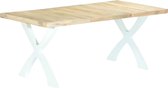 Decoways - Eettafel 180x90x76 cm massief mangohout