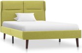 Decoways - Bedframe stof groen 100x200 cm