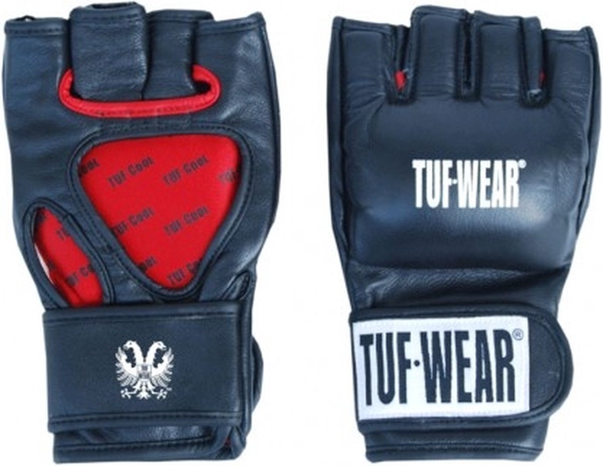 TUF Wear MMA Pro Contest Grappling Handschoenen 4 oz leder S/M