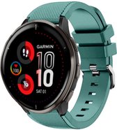 Strap-it Garmin Venu 2 Plus siliconen bandje - dennengroen