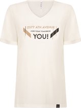 Zoso 221 Sylvie T-Shirt With Print Off White/Sand - L