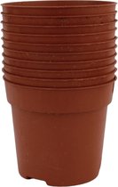 Plant pot + grond  10x   Ø 9cm