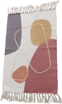 Tapis Coloré Dulaire Marron/ Oranje/Rouge 90 x 60 cm