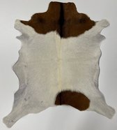 Geitenhuid 542 -  By Max - Bruin-wit - 80x65 - Echt leer