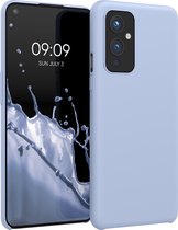 kwmobile telefoonhoesje voor OnePlus 9 (EU/NA Version) - Hoesje met siliconen coating - Smartphone case in mat lichtblauw