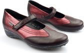 Mephisto Leidina - dames ballerina - rood - maat 40 (EU) 6.5 (UK)