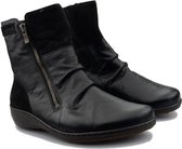 Mephisto Mobils Maud - dames enkellaars - zwart - maat 37 - extra breed