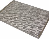 JEMIDI XXL Outdoor patio vloerkleed outdoor vloerkleed balkon vloerkleed mat decoratieve vloerkleed outdoor outdoor weerbestendig vierkant 150x210cm - Beige