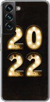Geschikt voor Samsung Galaxy S22 hoesje - Oudejaarsavond - Nieuwjaar - 2022 - Siliconen Telefoonhoesje
