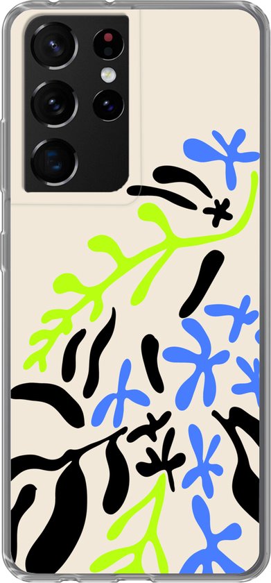 Coque Samsung Galaxy S21 Ultra - Feuille - Abstrait - Motif - Coque de téléphone en Siliconen