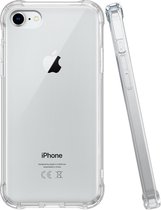 Coverzs Luxe Shock Case geschikt voor iPhone SE 2022 / SE 2020 / 8 / 7 hoesje transparant - Doorzichtig hoesje - Transparante case beschermhoesje geschikt voor iPhone SE 2022 / SE 2020 / 8 / 7 hoesjes - Transparant
