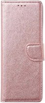 LuxeBass Hoesje geschikt voor Xiaomi REALME X50 5G hoesje book case rosegoud - telefoonhoes - gsm hoes - telefoonhoesjes