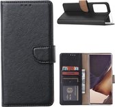 LuxeBass Hoesje geschikt voor Samsung Galaxy Note 20 Ultra - Bookcase Zwart - portemonnee hoesje - telefoonhoes - gsm hoes - telefoonhoesjes