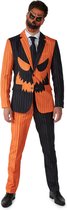 Suitmeister Pumpkin - Mannen Kostuum - Jack-O-Lantern Outfit - Pompoenpak - Oranje - Halloween - Maat L