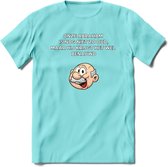 Onze abraham is nog niet zo oud T-Shirt | Grappig Abraham 50 Jaar Verjaardag Kleding Cadeau | Dames – Heren - Licht Blauw - M