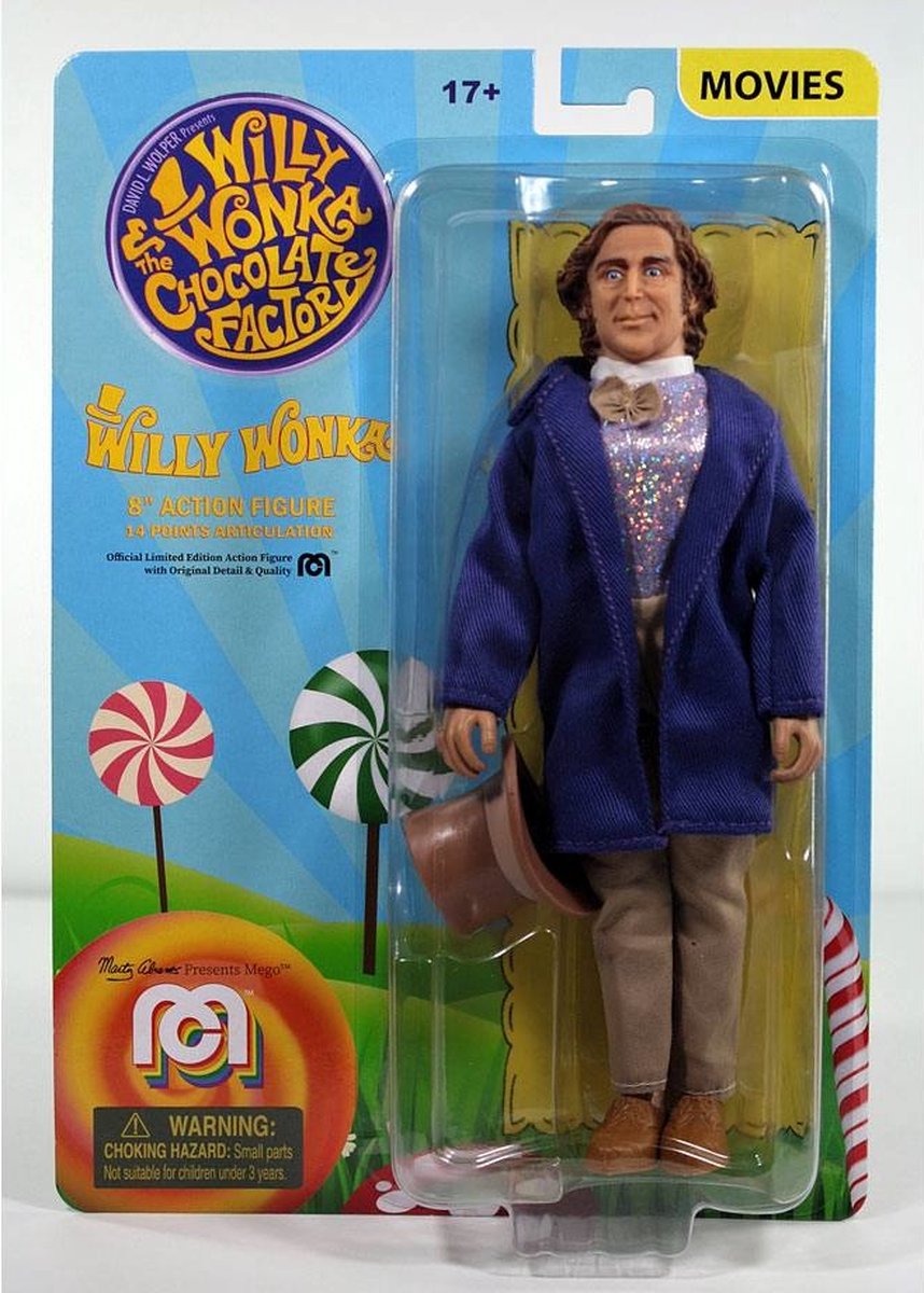 Afbeelding van product mego  Willy Wonka & the Chocolate Factory Action Figure Willy Wonka (Gene Wilder) 20 cm