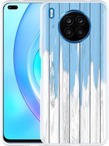 Honor 50 Lite Hoesje Dripping blue paint - Designed by Cazy