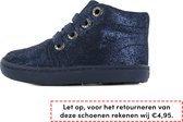 Shoesme blauw-metallic half hoge bootie